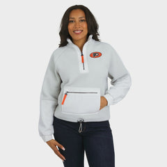 Philadelphia Flyers WEAR by Erin Andrews Women's Polar Fleece Quarter-Zip Jacket Sale
