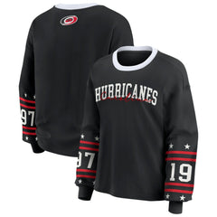 Carolina Hurricanes WEAR by Erin Andrews Women's Long-Sleeve Sport T-Shirt Outlet