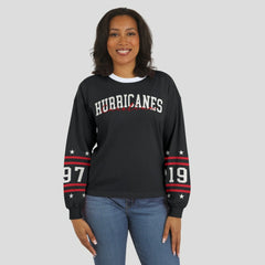 Carolina Hurricanes WEAR by Erin Andrews Women's Long-Sleeve Sport T-Shirt Outlet
