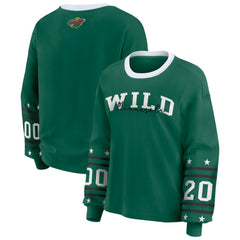 Minnesota Wild WEAR by Erin Andrews Women's Long-Sleeve Sport T-Shirt For Sale
