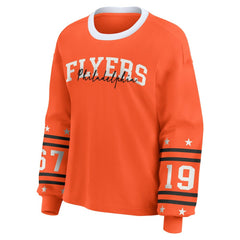Philadelphia Flyers WEAR by Erin Andrews Women's Long-Sleeve Sport T-Shirt On Sale