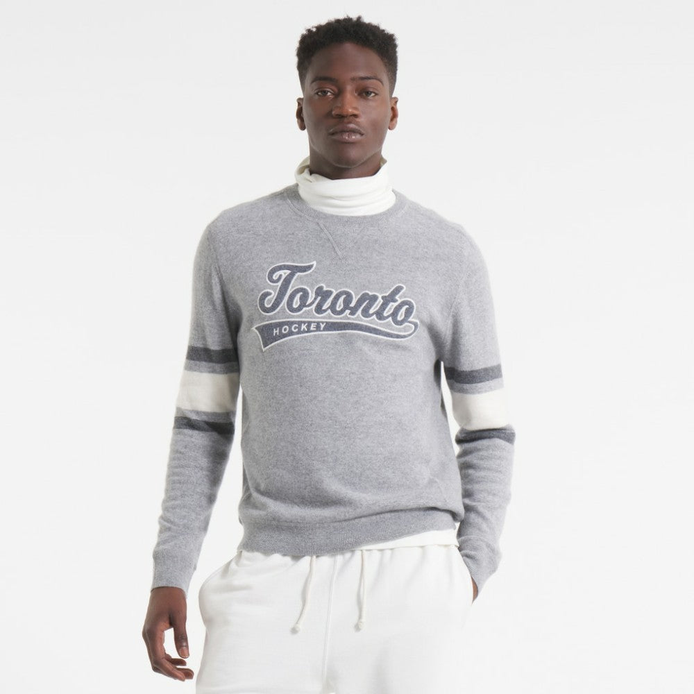 Toronto Maple Leafs Todd Snyder by Fanatics Cashmere Crew Sweater Online