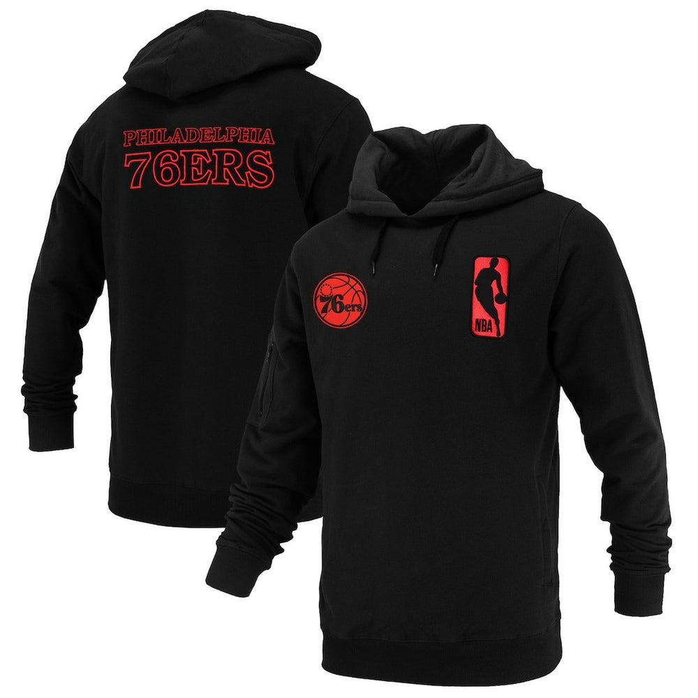 Philadelphia 76ers FISLL Unisex Logoman Shadow Collection Pullover Hoodie Outlet