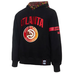 Atlanta Hawks NBA x Two Hype Culture & Hoops Collection Premium Pullover Hoodie - Black shop New