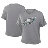 Philadelphia Eagles Fanatics Women's Tribute Tri-Blend Boxy T-Shirt
