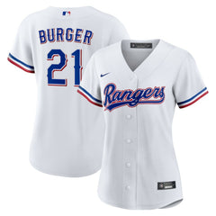 Jake Burger Texas Rangers Nike Women's Home Replica Jersey | MLB Discount