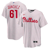 Cristopher Sanchez Philadelphia Phillies Home Replica Jersey - White