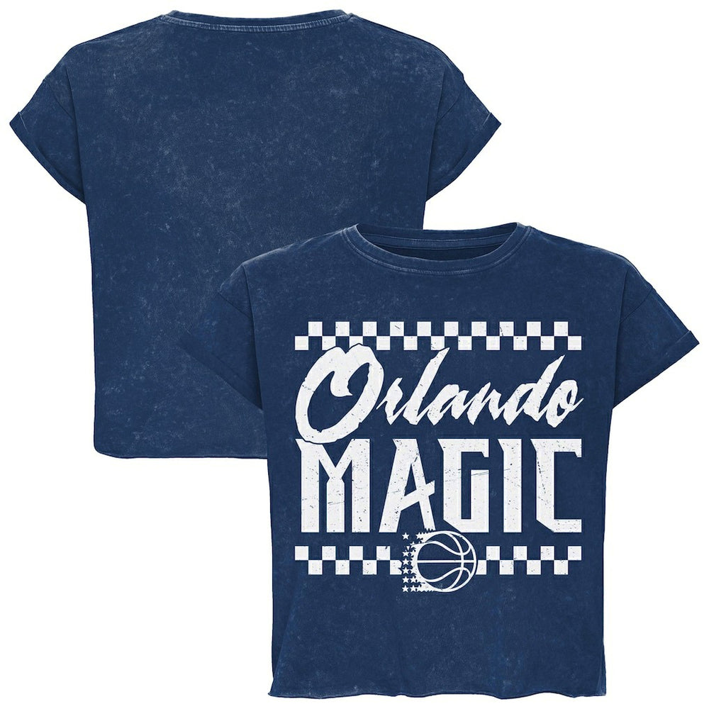 Orlando Magic Sportiqe Unisex Rock & Roll Collection Gwen Premium Mineral Wash Cropped T-Shirt On Sale