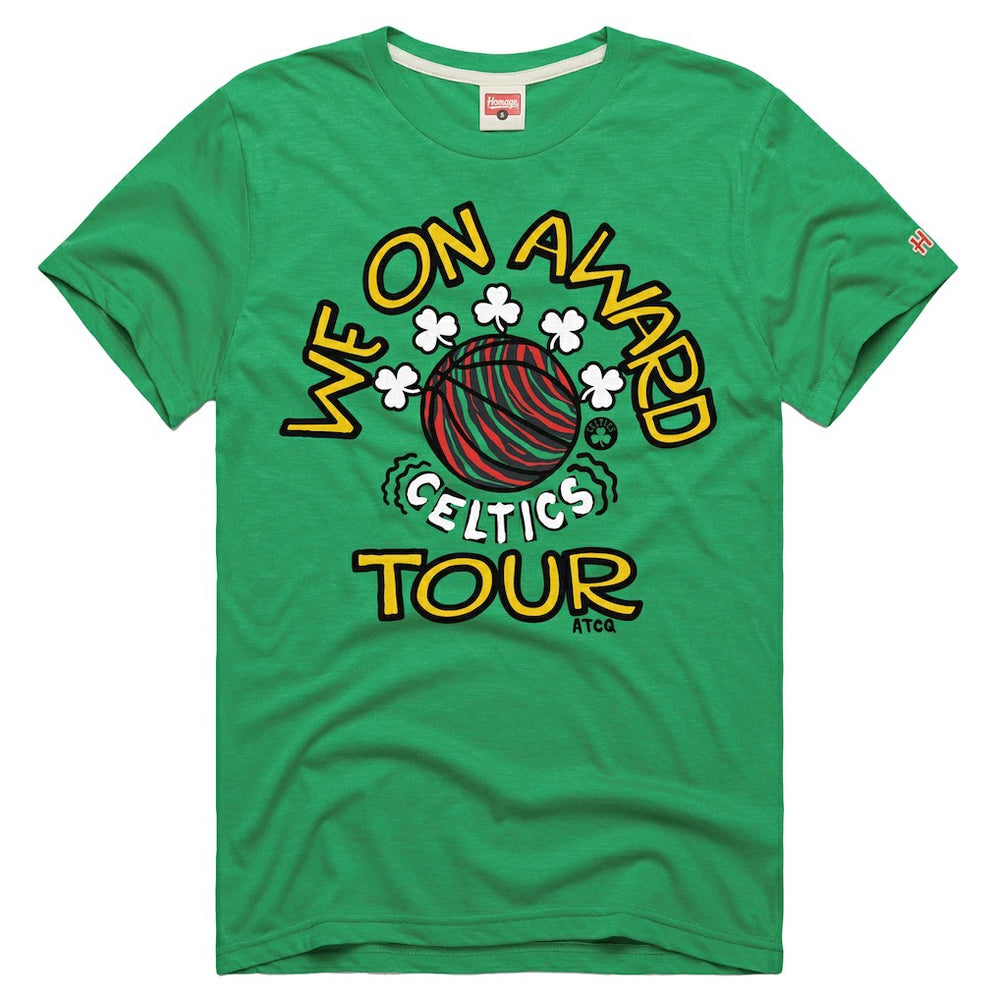 Boston Celtics Homage A Tribe Called Quest x NBA We On Award Tour T-Shirt Outlet