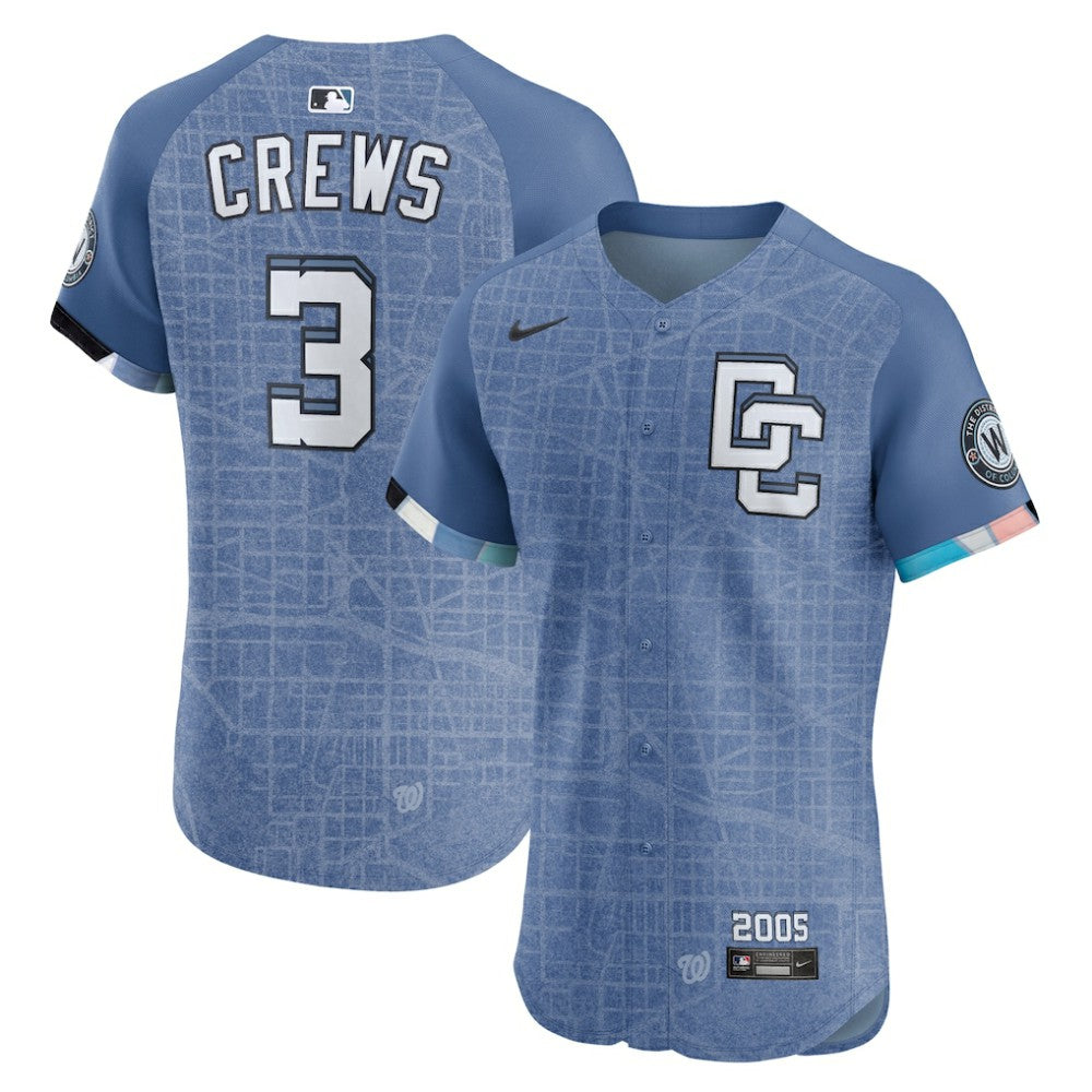 Dylan Crews Washington Nationals Nike 2025 City Connect Elite Player Jersey | MLB Discount