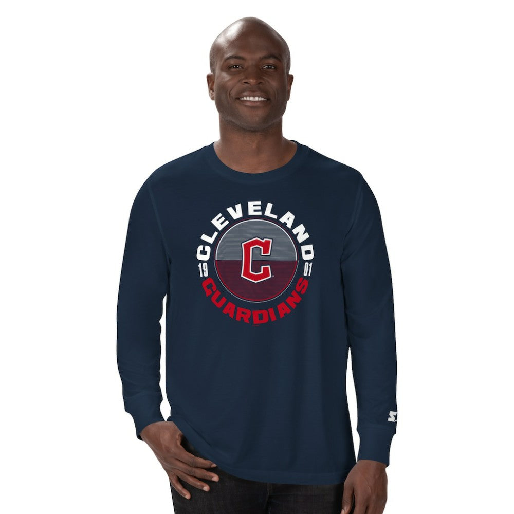 Cleveland Guardians Starter Halftime Long Sleeve T-Shirt | MLB Sale
