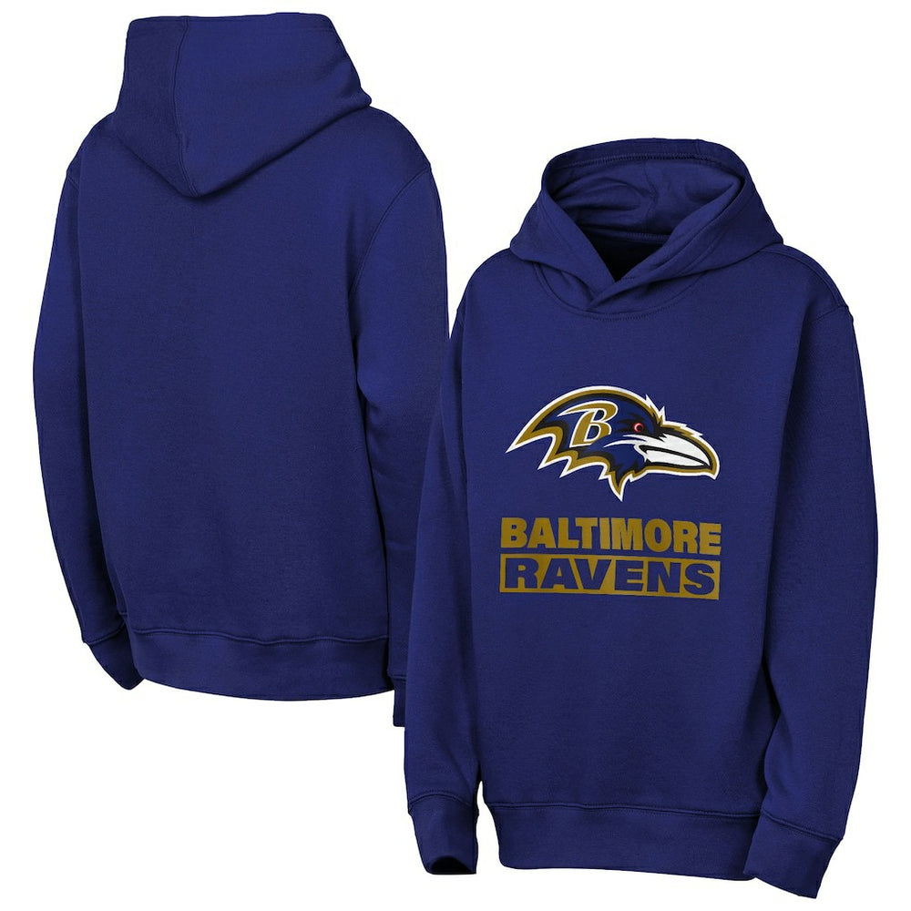 Baltimore Ravens Outerstuff Youth Back to Basics Hoodie