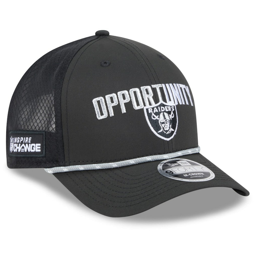 Las Vegas Raiders New Era 2025 Inspire Change 9FORTY M-Crown Adjustable Hat