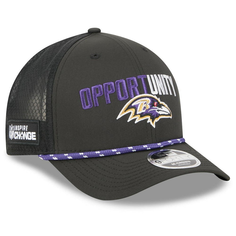 Baltimore Ravens New Era 2025 Inspire Change 9FORTY M-Crown Adjustable Hat