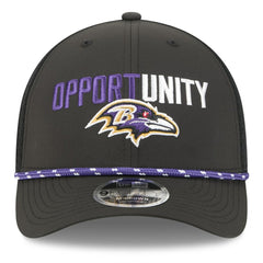 Baltimore Ravens New Era 2025 Inspire Change 9FORTY M-Crown Adjustable Hat