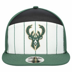 Milwaukee Bucks Youth 2025 NBA Tip Off Split Panel 9FIFTY Snapback Hat On Sale