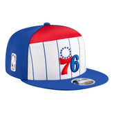 Philadelphia 76ers Youth 2025 NBA Tip Off Split Panel 9FIFTY Snapback Hat Online