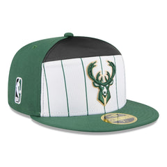 Milwaukee Bucks 2025 NBA Tip Off Split Panel 59FIFTY Fitted Hat On Sale