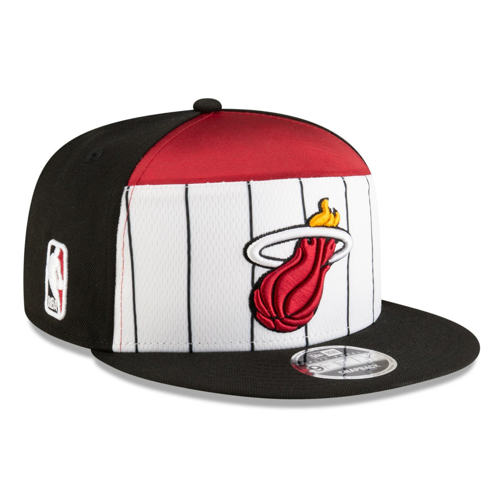 Miami Heat 2025 NBA Tip Off Split Panel 9FIFTY Snapback Hat For Sale