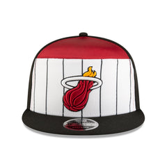 Miami Heat 2025 NBA Tip Off Split Panel 9FIFTY Snapback Hat For Sale