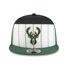Milwaukee Bucks 2025 NBA Tip Off Split Panel 9FIFTY Snapback Hat On Sale