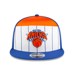 New York Knicks 2025 NBA Tip Off Split Panel 9FIFTY Snapback Hat Discount