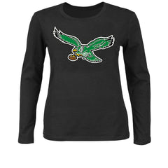 Philadelphia Eagles Fanatics Women's Plus Size Scoop Neck Long Sleeve T-Shirt