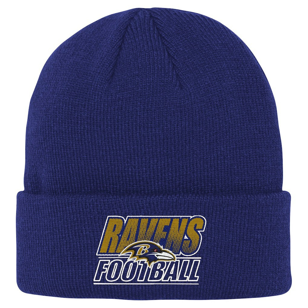Baltimore Ravens Outerstuff Youth Team Gradient Cuffed Knit Hat