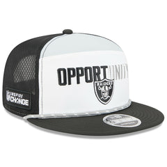 Las Vegas Raiders New Era 2025 Inspire Change Split Panel 9FIFTY Snapback Hat