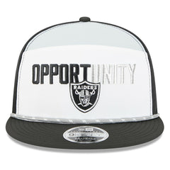 Las Vegas Raiders New Era 2025 Inspire Change Split Panel 9FIFTY Snapback Hat