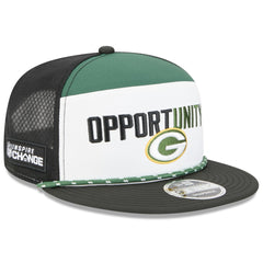 Green Bay Packers New Era 2025 Inspire Change Split Panel 9FIFTY Snapback Hat