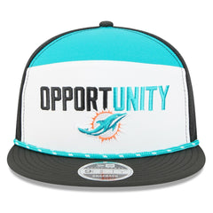 Miami Dolphins New Era 2025 Inspire Change Split Panel 9FIFTY Snapback Hat
