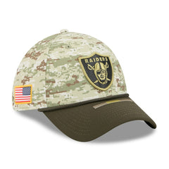 Las Vegas Raiders New Era 2025 Salute to Service 39THIRTY Flex Hat