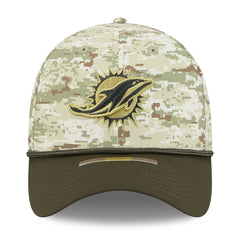Miami Dolphins New Era 2025 Salute to Service 39THIRTY Flex Hat
