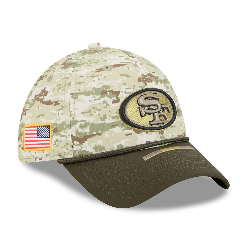 San Francisco 49ers New Era 2025 Salute to Service 39THIRTY Flex Hat