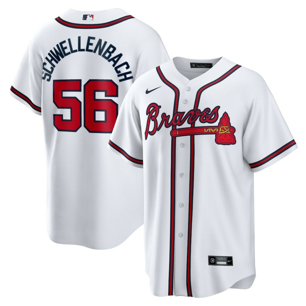 Spencer Schwellenbach Atlanta Braves Nike Home Replica Jersey | MLB Discount
