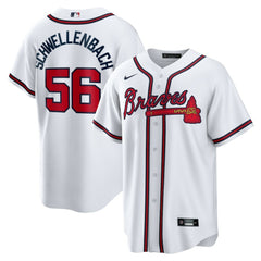 Spencer Schwellenbach Atlanta Braves Nike Home Replica Jersey | MLB Discount