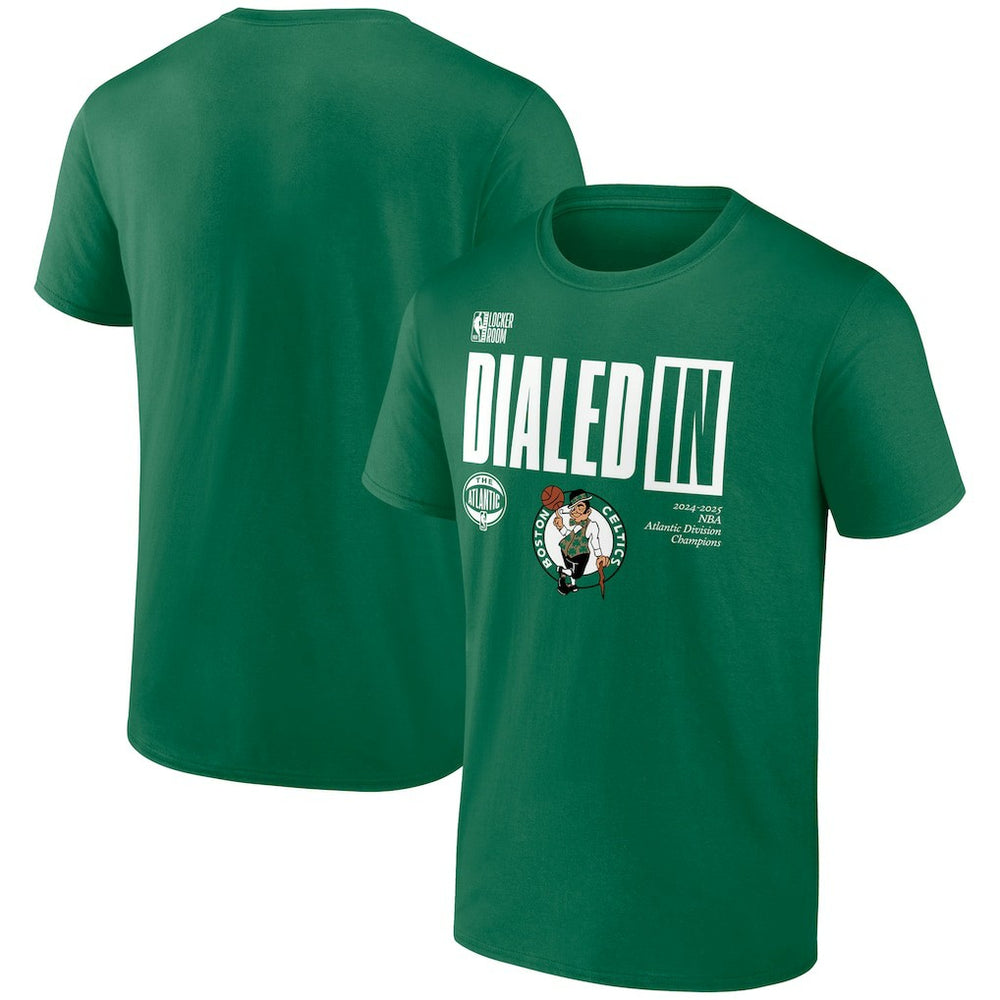 Boston Celtics 2025 Atlantic Division Champions Locker Room T-Shirt On Sale