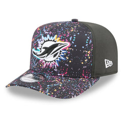 Miami Dolphins New Era 2025 NFL Crucial Catch A-Frame 9FIFTY Snapback Hat