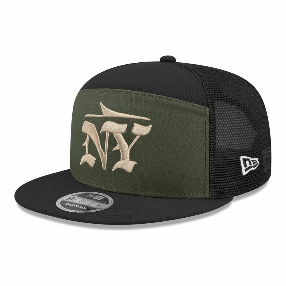 New York Jets New Era 2025 Rivalries Collection Team Split Panel 9FIFTY Snapback Hat