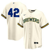 Milwaukee Brewers Home 2025 Jackie Robinson Day Replica Jersey - Cream