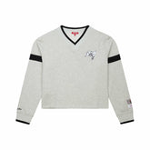 Tampa Bay Buccaneers Mitchell & Ness Women's Cropped V-Neck Sweatshirt