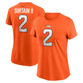 Denver Broncos Nike Patrick Surtain II Women's Player Name & Number T-Shirt