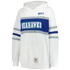 Seattle Seahawks Mitchell & Ness Women's Plus Size Head Coach Throwback Pullover Hoodie