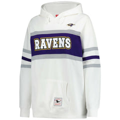 Baltimore Ravens Mitchell & Ness Women's Plus Size Head Coach Throwback Pullover Hoodie