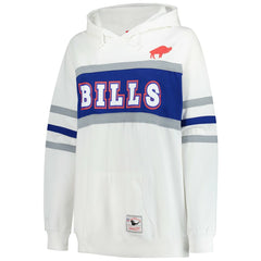 Buffalo Bills Mitchell & Ness Women's Plus Size Head Coach Throwback Pullover Hoodie