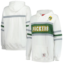 Green Bay Packers Mitchell & Ness Women's Plus Size Head Coach Throwback Pullover Hoodie