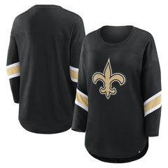 New Orleans Saints Fanatics Women's Plus Size Redzone 3/4-Sleeve Scoop Neck T-Shirt