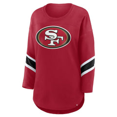 San Francisco 49ers Fanatics Women's Plus Size Redzone 3/4-Sleeve Scoop Neck T-Shirt