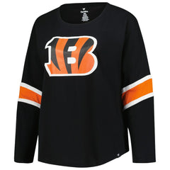 Cincinnati Bengals Fanatics Women's Plus Size Redzone 3/4-Sleeve Scoop Neck T-Shirt